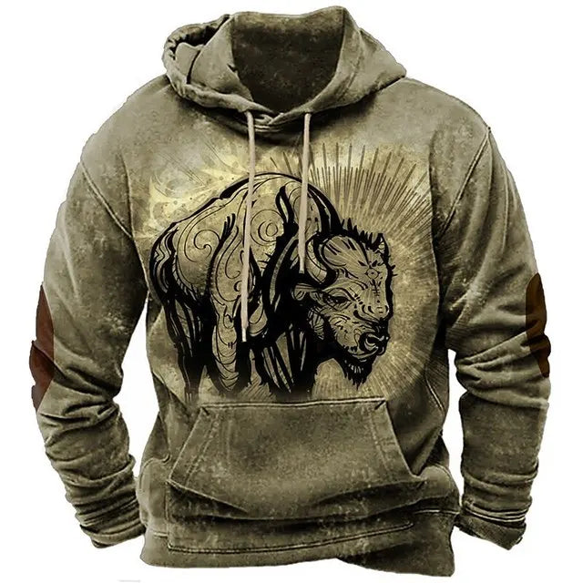 RAIZ URBANA. Camisa masculina com capuz