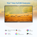 Monitor portátil ARZOPA de 15,6 polegadas FHD 1080P IPS USB-C Mini-HDMI, segunda tela externa para Mac,
 laptop, PC, Switch, Xbox, PS4/5 e Xbox.